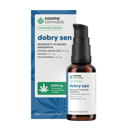 Cosma Cannabis Natural Herbs Extracts In Hemp Oil Good Sleep 30ml