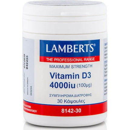 Lamberts Vitamin D3 4000 Iu For Immune System Function - 30 Capsules