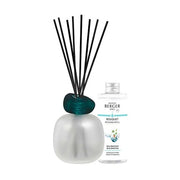 Maison Berger Paris Gift Set Aroma Diffuser Mineral Frosted With Blue Seduction Refill 180 Ml