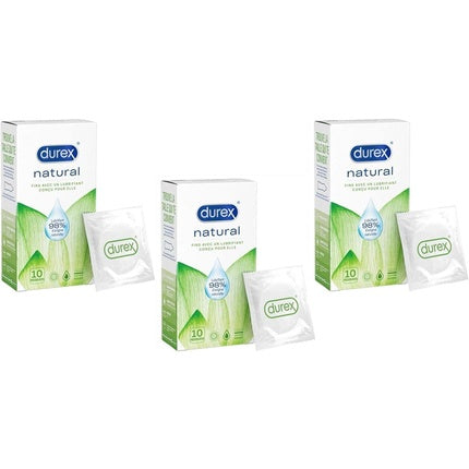 Durex Natural Condoms Thin and Lubricated Water-Based