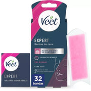 Veet Expert Cold Wax Strips For Facial Hair Removal Suitable For Upper Lip B