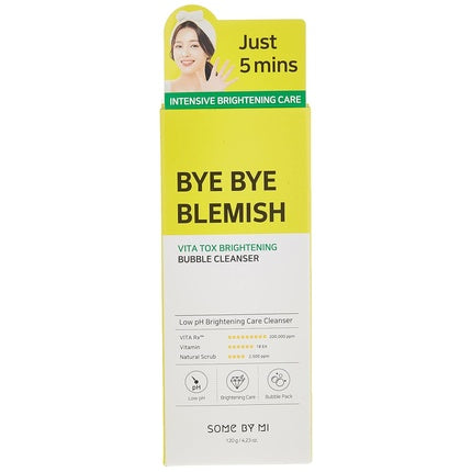 Some By Mi Bye Bye Blemish Vita Tox Brightening Bubble Cleanser 120g
