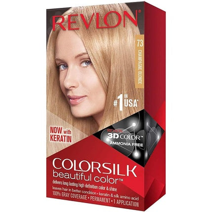 Revlon Colorsilk 73 Champagne Blonde 100 Gray Coverage Permanant Color