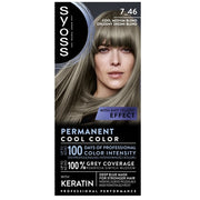 Syoss Permanent Cool Color Hair Dye 7-46 Cool Medium Blonde