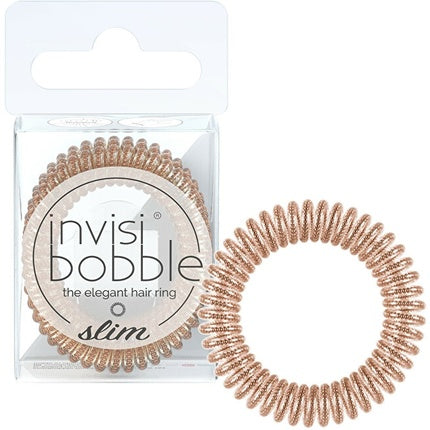 Invisibobble Slim Of Bronze And Beads 3 Pcs