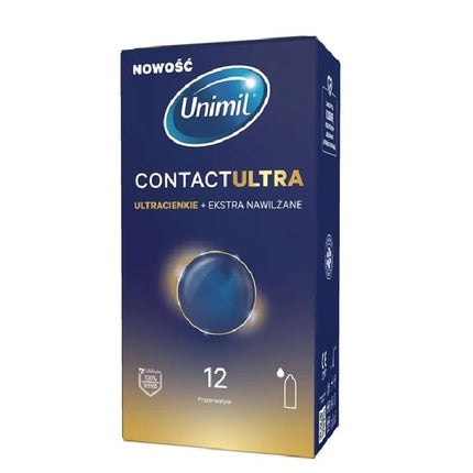 Unimil Contact Ultra Ultra-Thin Moisturizing Condoms - 12 Pieces