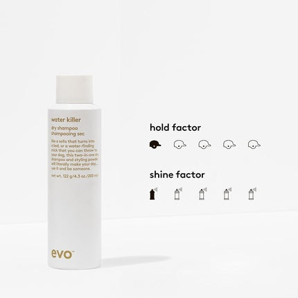 Evo Water Killer Dry Shampoo - Absorbs Oil to Refresh Hair and Reduces Damage