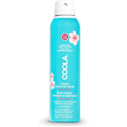 Coola Classic Body Sun Cream Spray Broad Spectrum UVA/UVB Protection Sunscreen Guava Mango