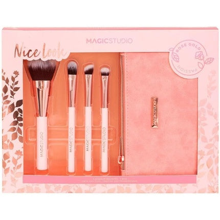 Magic Studio Rose Gold Eye Brush Set