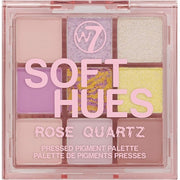 W7 Soft Hues Pressed Pigment Palette Rose Quartz - Pastels, Pinks, Yellows, Purples - Cruelty Free Makeup For Women