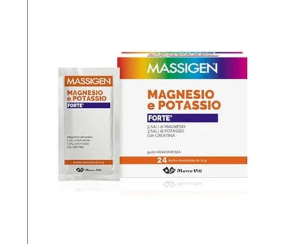 Massigen Magnesium And Potassium Supplement Strong 24 Sachets