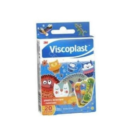Viscoplast Children's Animal Patches - 20 Pieces With Long Expiry Date