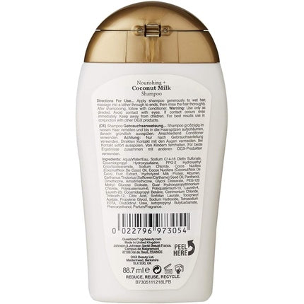 OGX Nourishing Coconut Milk Shampoo 88.7ml