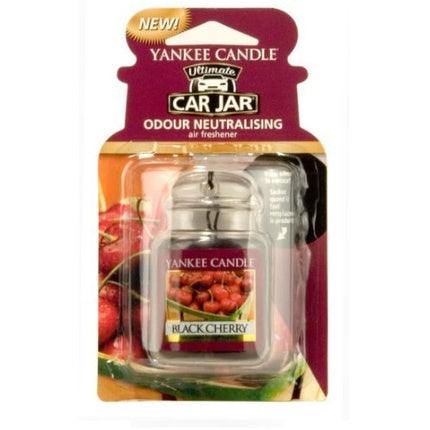 Yankee Candle Black Cherry Ultimate Car Jar Luxury Car Tag 1 Piece