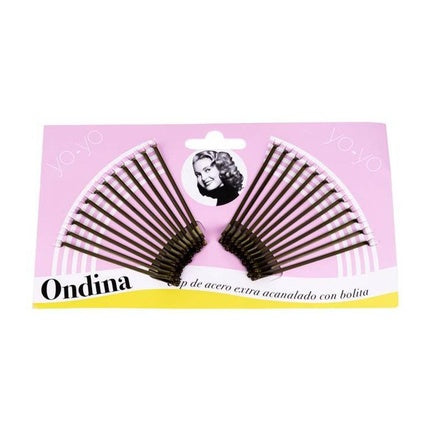 Eurostil Ondina Clips Bronze Pack Of 12