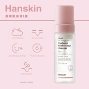 Hanskin Real Complexion Hyaluron Bubble Pop Cleanser Hydrating Foaming Daily