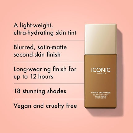 Iconic London Super Smoother Blurring Skin Tint Light to Medium Coverage