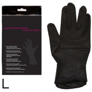 Car Pair Of Black Latex Gloves Size L