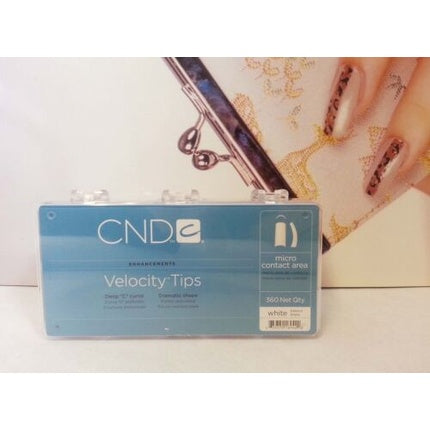 360 Creative Nail Design CND Velocity French White Nail Tips Acrylic UV Gel Silk