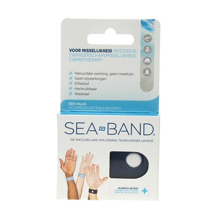Sea-Band Travel Sickness Adult Grey - Effective Relief For Travel Sickness