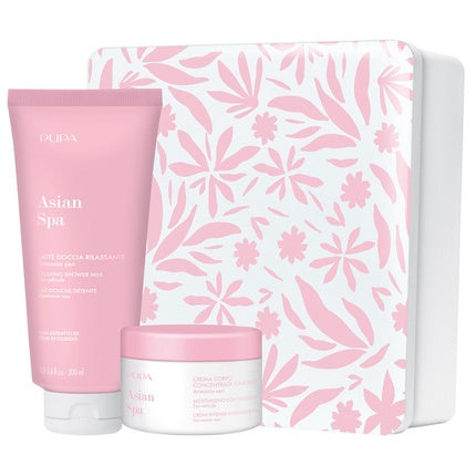 Pupa Milano Gift Set Asian Spa Kit 2 - Relaxing Shower Cream 300 Ml And Body Cream 150 Ml