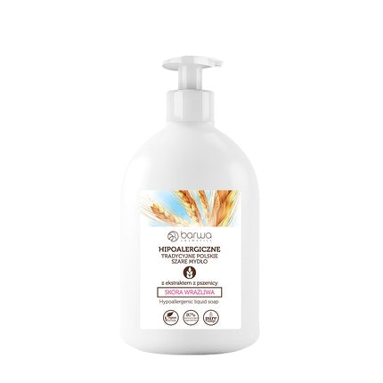 Barwa Hypoallergenic Traditional Gray Liquid Soap With Wheat Extract 500ml