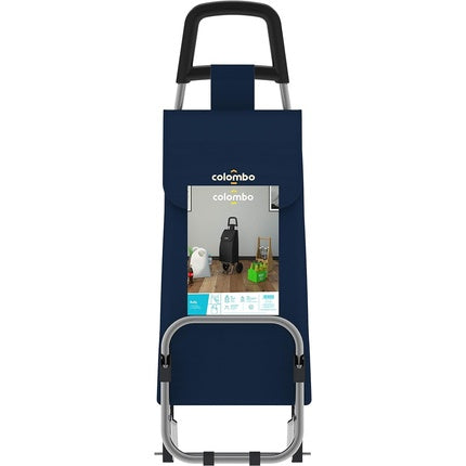 Colombo Rolly Blue Shopping Trolley Alloy Steel 40 Litres