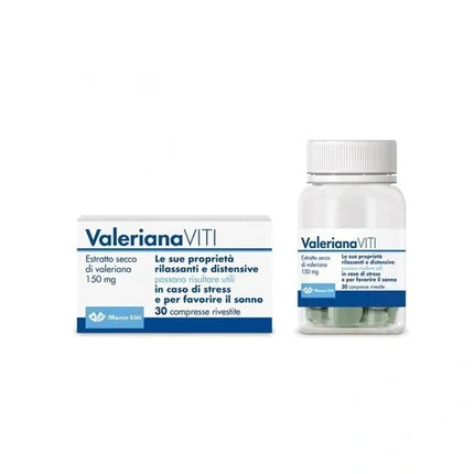 Marco Viti Pharmaceuticals Valeriana Viti Dietary Supplement For Stress And Sleep 30 Tablets