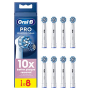 Oral B Pro Sensitive Clean Toothbrush Heads White 8 Counts