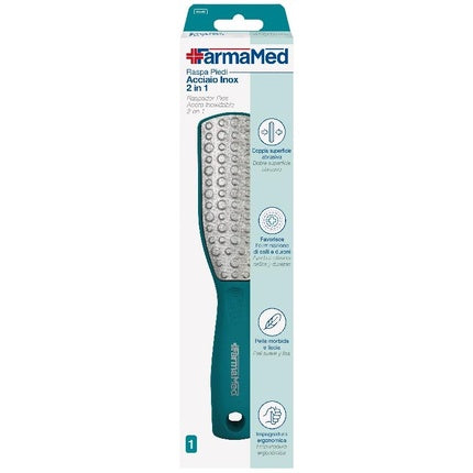 Farmamed Stainless Steel 2-in-1 Foot File