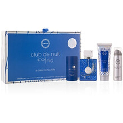 Armaf Club De Nuit Blue Iconic Gift Set Edp 105ml Body Spray 50ml Deostick 75g Shower Gel 100ml