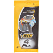 BIC 4 Flex Disposable Razor Set for Men 4 Blades