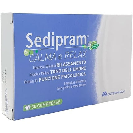 Montefarmaco Otc Sedipram Calma E Relax 30 Tablets
