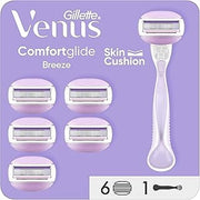 Gillette Venus Comfortglide Breeze Women's Razor With 1 Handle And 6 Refills