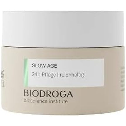 BIODROGA Bioscience Institute Slow Age 24H Care Rich 50ml Anti-Ageing Moisture Reduces Lines & Wrinkles Gives Energy With Black Forest Complex for Vital Skin