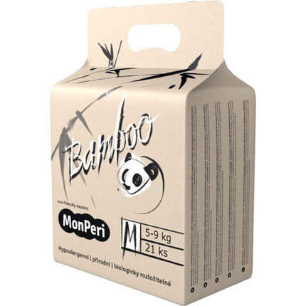 MonPeri Bamboo Disposable Diapers Size M - 5-9 kg (21 pcs)