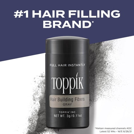 TOPPIK Hair Building Fibers Grey 27.5g