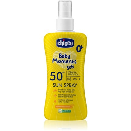 Chicco Latte Spray SPF 50 150 ml - Baby Sunscreen with Excellent Protection for Sensitive Skin