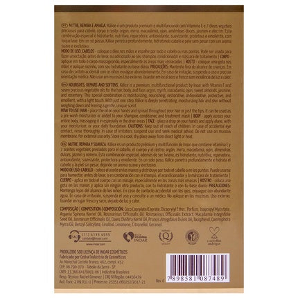 Inoar Kalice Multifunctional Oil with 7 Essential Oils for Hair, Face, and Body