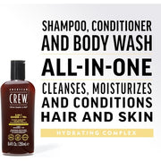 American Crew 3-in-1 Shampoo, Conditioner and Body Wash Ginger and Tea 450ml