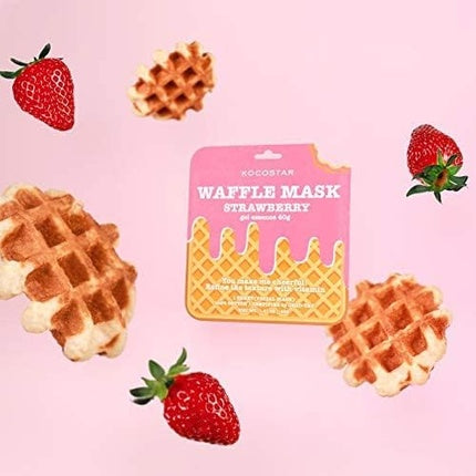 Kocostar Waffle Gel Essence Sheet Mask 40g Strawberry
