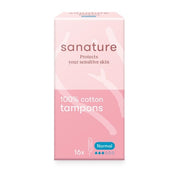 Sanature Cotton Tampons Normal Comfortable And Absorbent Feminine Care