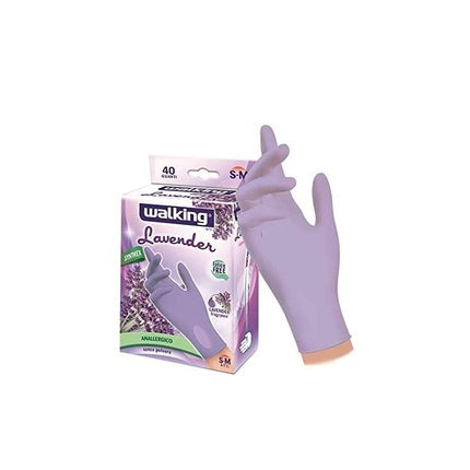 Guanti 40 Lavender S-M Powder-Free Latex Gloves for Gardening