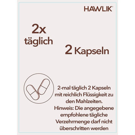 HAWLIK Agaricus Extract Capsules with Vitamin C 60 Capsules