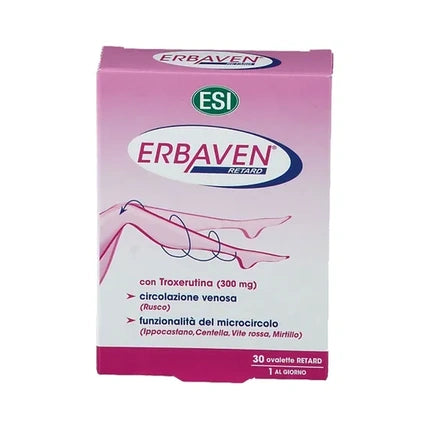 Esi Erbaven Retard 30 Tablets For Circulation Support