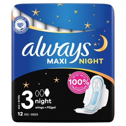 Always Always Maxi Night 12 S Feminine Hygiene Product
