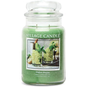 Village Candle Scented Candle in Glass Large Melon Mojito - Traditional Edition