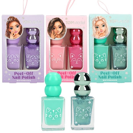 Topmodel Nail Polish Set Beauty And Me Pink Purple Mint Green