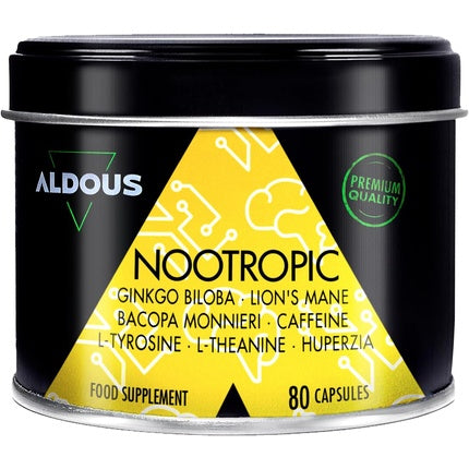 Natural Nootropic Supplement 80 Capsules 800mg