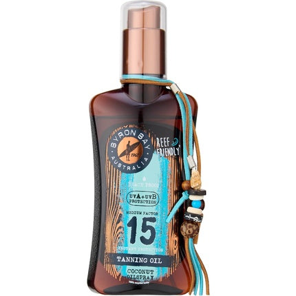 Byron Bay Australia Fast Bronzing Tanning Oil SPF 15 Spray 200ml